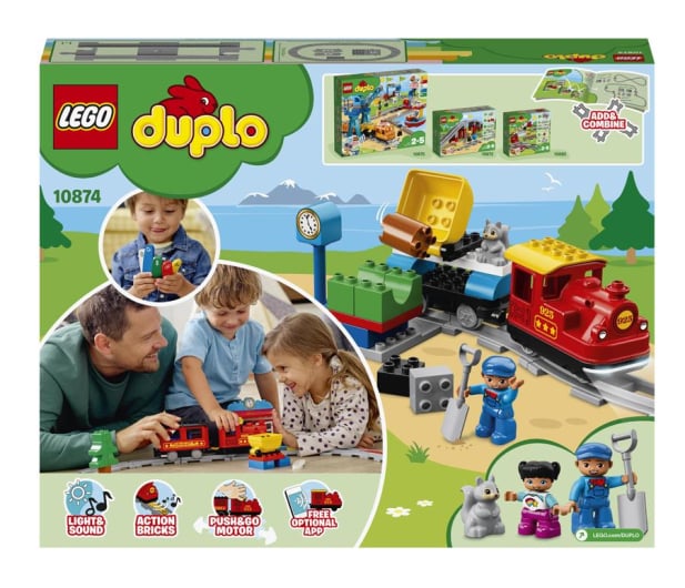 LEGO DUPLO 10874 Pociąg parowy - 432466 - zdjęcie 8