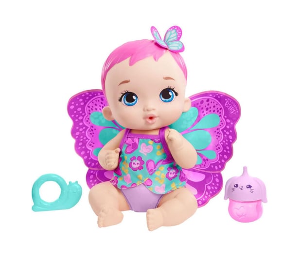 Mattel My Garden Baby Bobasek-Motylek Karmienie i przewijanie - 1023223 - zdjęcie
