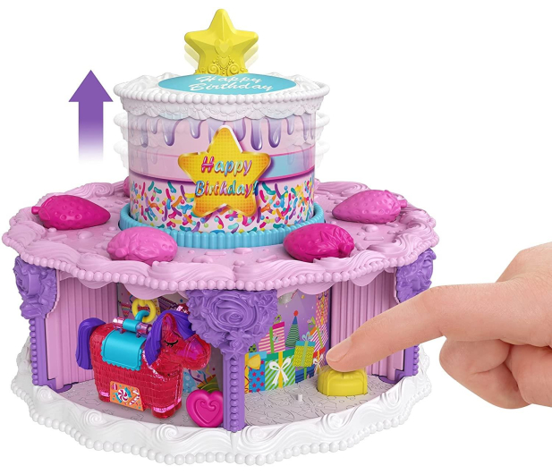 Mattel Polly Pocket Tort Urodzinowy Zestaw Do Zabawy - 1023207 - zdjęcie 2