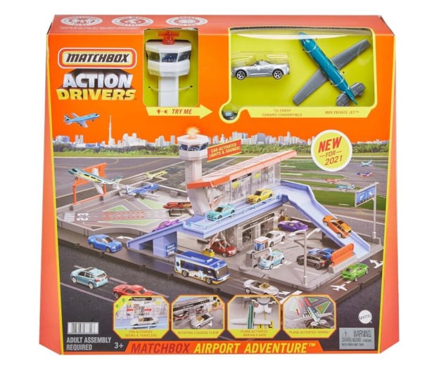 Mattel Matchbox Prawdziwe Przygody Lotnisko - 1023339 - zdjęcie 4