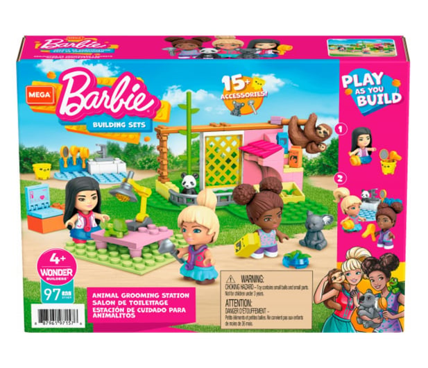 Mega Bloks Mega Construx Barbie Salon dla zwierząt - 1023443 - zdjęcie