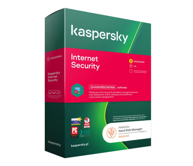 Kaspersky Internet Security 2st/1 + Paragon HDM - 663691 - zdjęcie 1