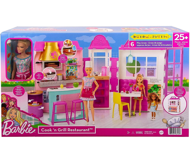 Barbie Barbie Restauracja + Lalka - 1023520 - zdjęcie 4