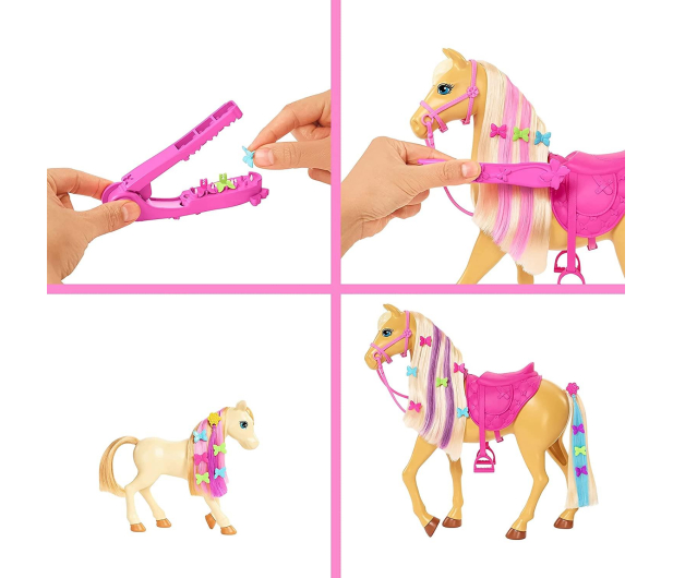 Barbie Koniki Stylizacja i opieka Zestaw Lalka + konie i akcesoria - 1023506 - zdjęcie 7