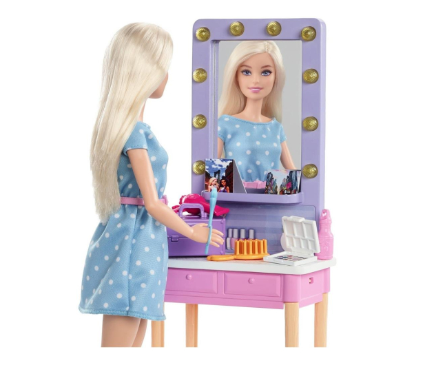 Barbie Big City Big Dreams Lalka Malibu + toaletka - 1023231 - zdjęcie 4
