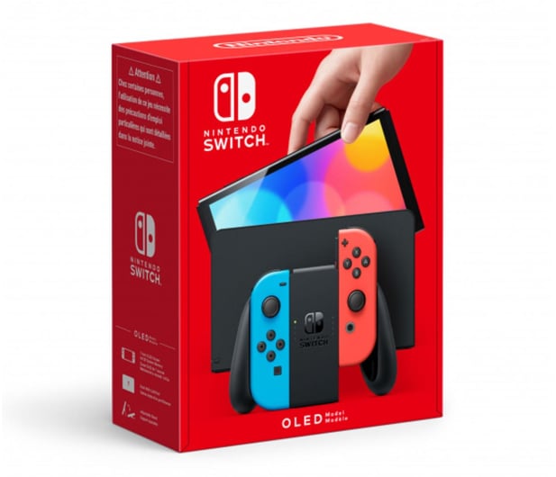 Nintendo Switch OLED - Czerwony / Niebieski - 667576 - zdjęcie