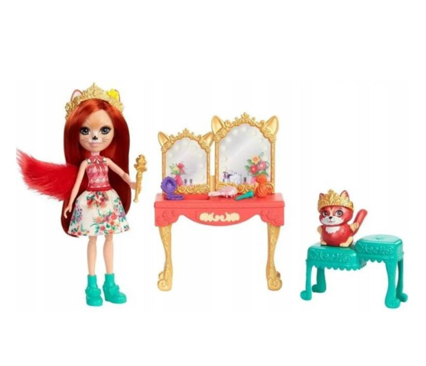 Mattel Enchantimals Royals Lalka Lis + zwierzątko - 1023222 - zdjęcie 2