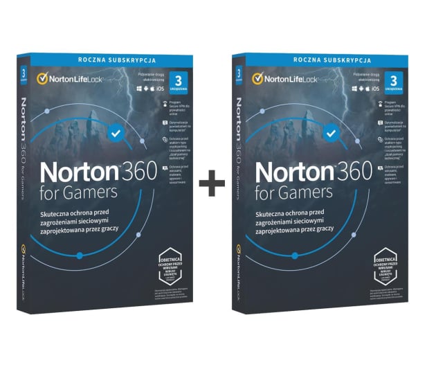 NortonLifeLock | Norton 360 for Gamers 3st. + 3st. (12m.)  - 672622 - zdjęcie 1