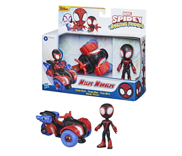 Hasbro Spidey i super kumple Pojazd Techho Racer + figurka - 1024427 - zdjęcie 3