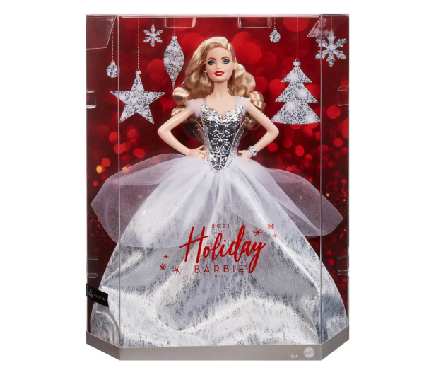 Barbie Lalka świąteczna 2021 edycja specjalna - 1024846 - zdjęcie 6