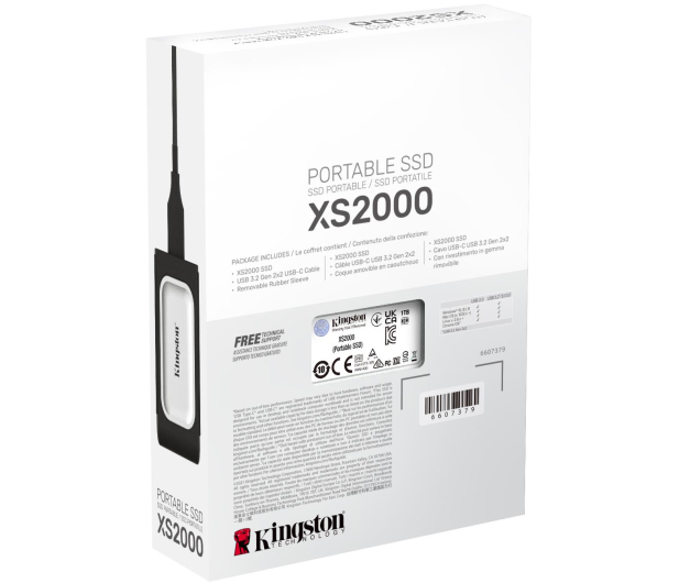 Kingston XS2000 1TB USB 3.2 Gen 2x2 Srebrny - 675626 - zdjęcie 8