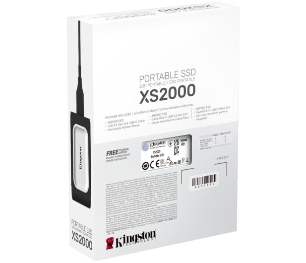 Kingston XS2000 500GB USB 3.2 Gen 2x2 Srebrny - 675623 - zdjęcie 8