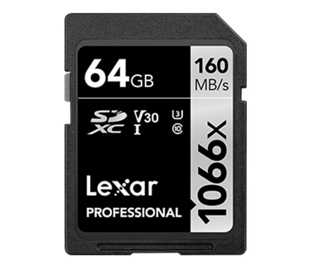Lexar 64GB 1066x Professional SDXC UHS-I U3 V30 - 676088 - zdjęcie 1