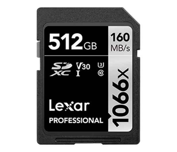 Lexar 512GB 1066x Professional SDXC UHS-I U3 V30 - 676092 - zdjęcie