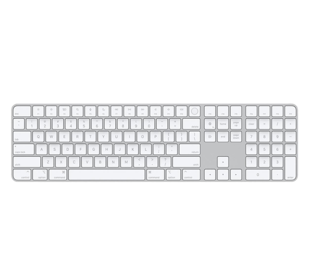 Apple Magic Keyboard z Touch ID i num padem biała (US) - 675888 - zdjęcie