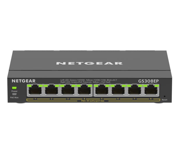 Netgear 8p GS308EP (8x10/100/1000Mbit, 8xPoE+) - 676502 - zdjęcie 1