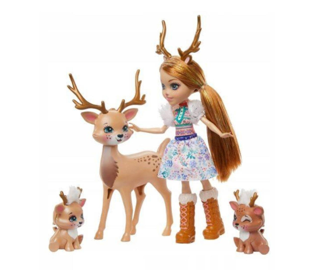 Mattel Enchantimals Rodzina Wielopak Rainey Reindeer - 1025605 - zdjęcie 2