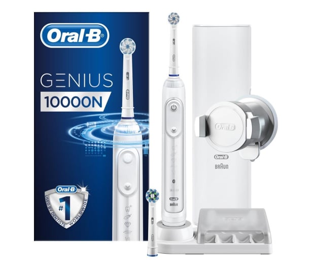 Oral-B Genius 10000N White (CR) + Premium Refill Holder - 1025574 - zdjęcie
