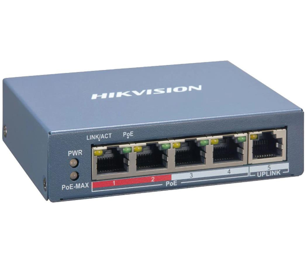 Hikvision DS-3E1105P-EI switch 5kan. 4xPoE - 671439 - zdjęcie 2