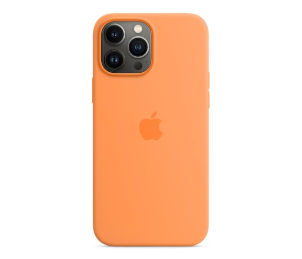 Apple Silikonowe etui iPhone 13 Pro Max miodowy - 681222 - zdjęcie
