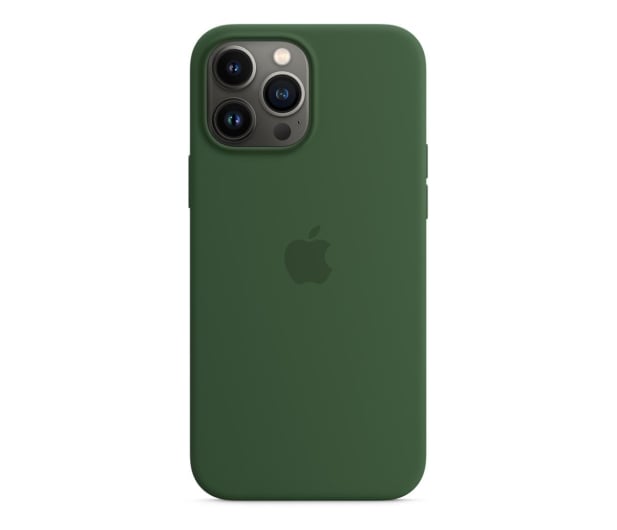Apple Silikonowe etui iPhone 13 Pro Max koniczyna - 681223 - zdjęcie