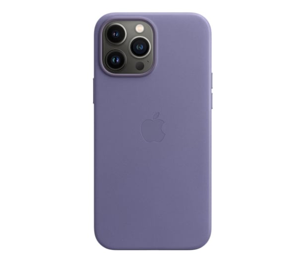 Apple Skórzane etui iPhone 13 Pro Max glicynia - 681264 - zdjęcie