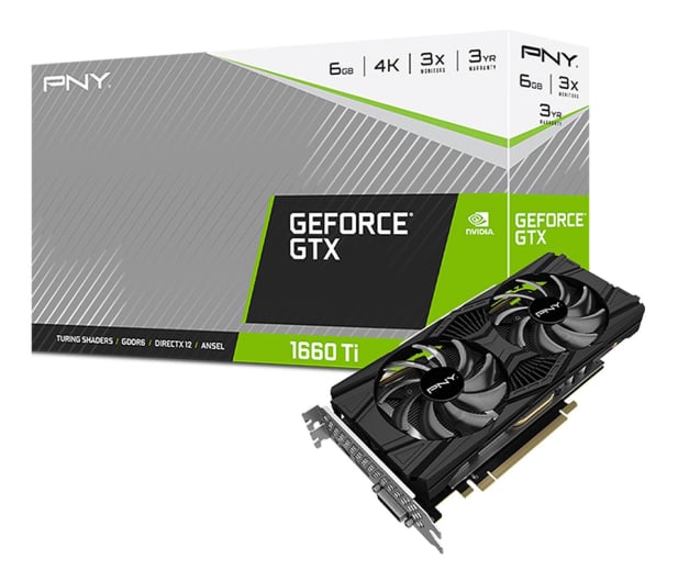 PNY GeForce GTX 1660 Ti Dual Fan 6GB GDDR6 - 676186 - zdjęcie