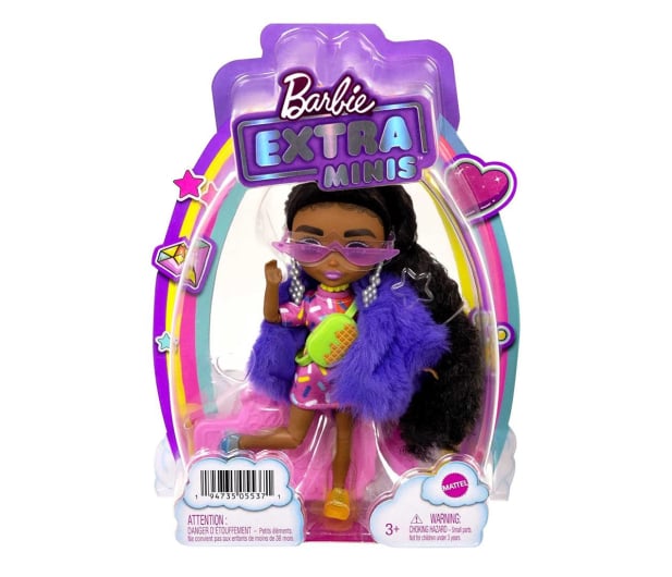 Barbie Extra Minis Mała lalka brązowe włosy - 1033015 - zdjęcie 4