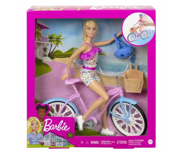 Barbie Lalka na rowerze - 1033056 - zdjęcie 5