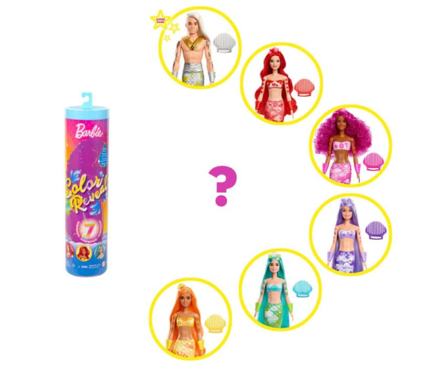 Barbie Color Reveal Kolorowa syrenka - 1033094 - zdjęcie 4