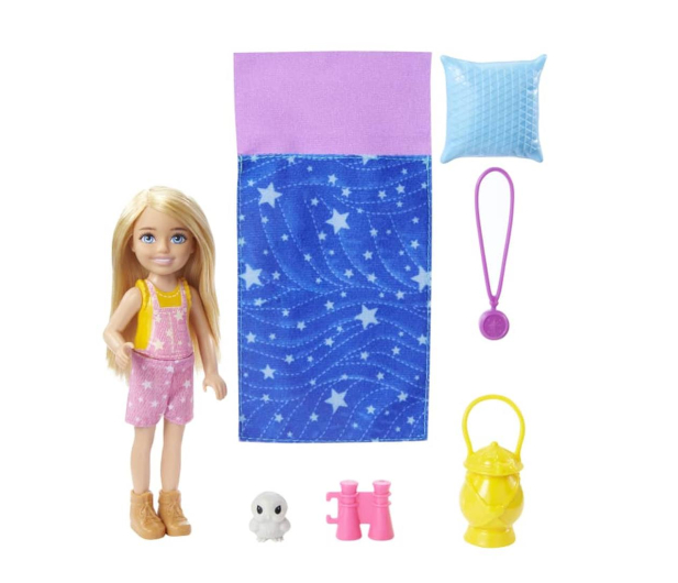 Barbie Malibu Chelsea Zestaw Kemping + śpiwór - 1033081 - zdjęcie