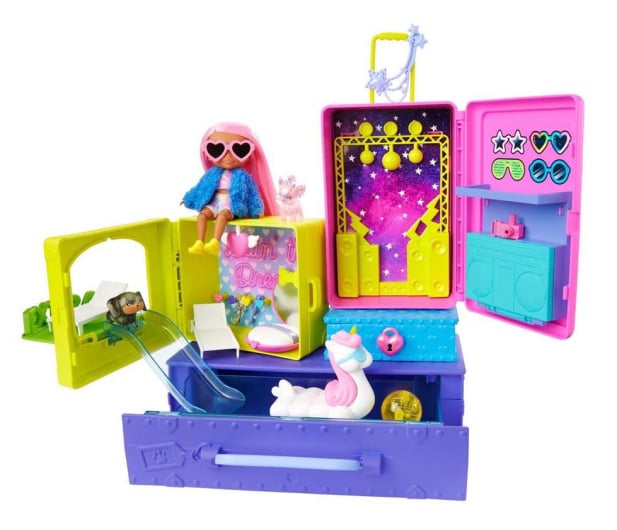 Barbie Extra Zestaw + Mała lalka + zwierzątka - 1033007 - zdjęcie 2