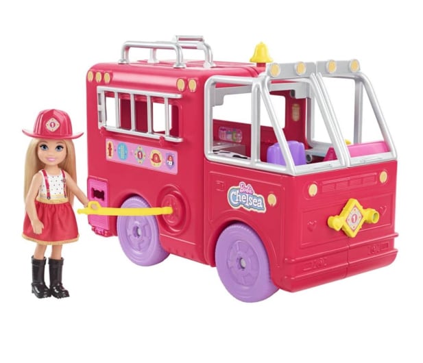 Barbie Chelsea Wóz strażacki + lalka - 1033794 - zdjęcie