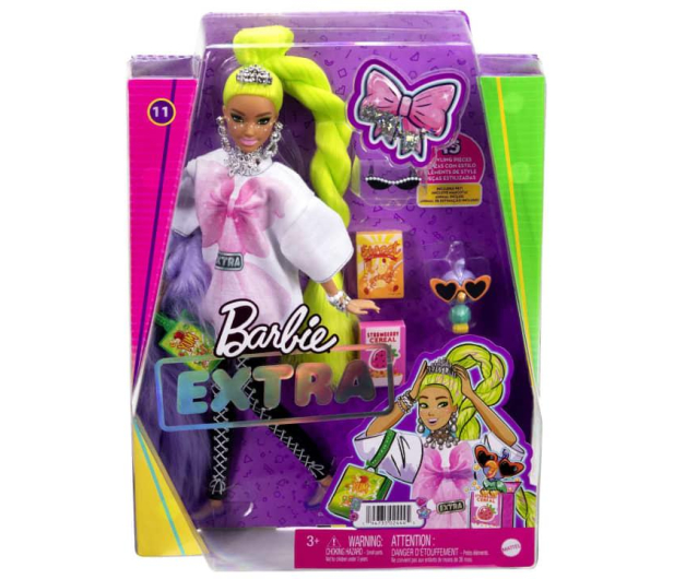 Barbie Extra Lalka neonowe zielone włosy - 1033810 - zdjęcie 5
