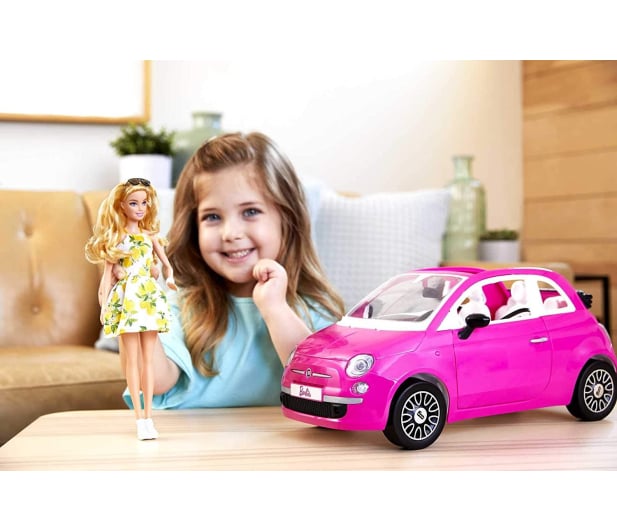 Barbie Lalka z samochodem Fiat - 1033835 - zdjęcie 5