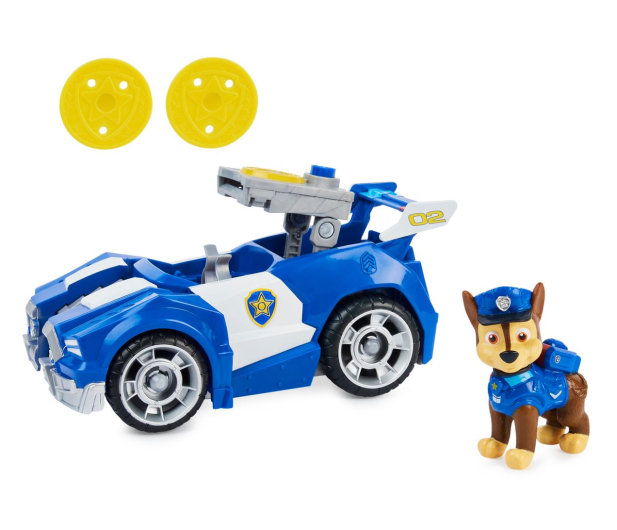 Spin Master Psi Patrol Pojazd deluxe z figurką Chase - 1033960 - zdjęcie