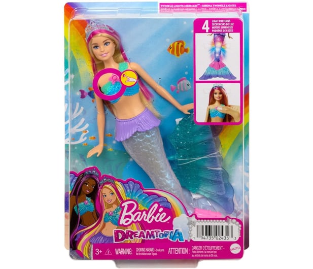 Barbie Malibu Syrenka Migoczące światełka - 1033836 - zdjęcie 4
