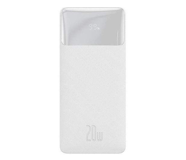 Baseus Bipow 20000mAh, 2xUSB, USB-C, 20W (biały) - 711353 - zdjęcie