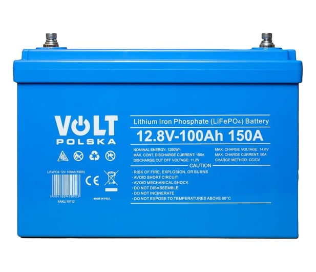 VOLT Akumulator LiFePO4 12V 100 Ah (150A) + BMS BLUETOOTH - 1081920 - zdjęcie