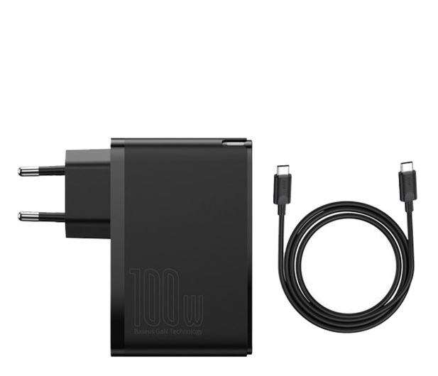 Baseus Ładowarka sieciowa GaN2 Pro (100W, 2x USB-C, 2x USB-A)) - 1079270 - zdjęcie