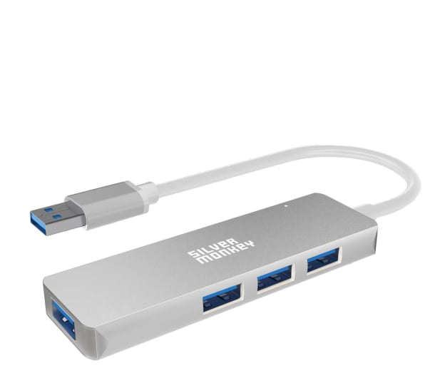 Silver Monkey USB-A 4x USB 3.0 (Silver) - 1055586 - zdjęcie