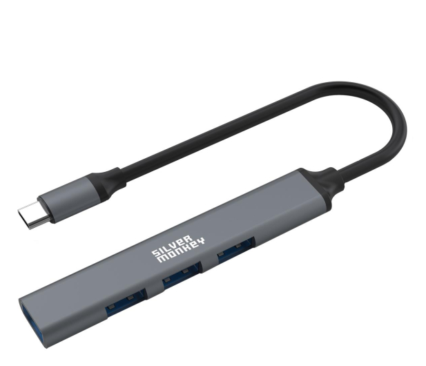 Silver Monkey USB-C - 1x USB 3.0 + 3x USB 2.0 - 1055588 - zdjęcie