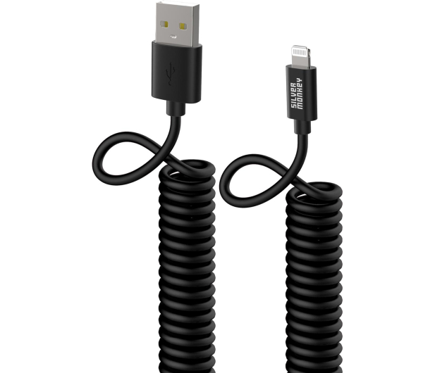 Silver Monkey Kabel sprężynowy USB-A - Lightning MFI 1m - 727056 - zdjęcie 2