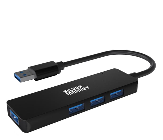 Silver Monkey USB-A 4x USB 3.0 (Black) - 1055587 - zdjęcie
