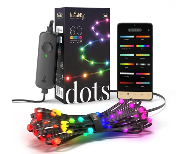Twinkly Smart taśma - Dots 60 LED RGB 3m Czarny - 1080543 - zdjęcie