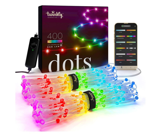 Twinkly Smart taśma - Dots 400 LED RGB 20m Transparentny - 1080550 - zdjęcie