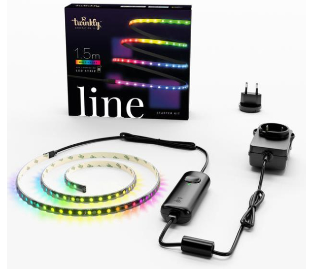 Twinkly Taśma Line Starter Kit 90 LED 1,5 M Czarny - 1080534 - zdjęcie 2