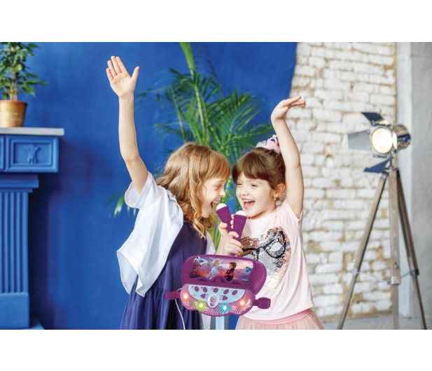 Lexibook Frozen Zestaw Karaoke dla dzieci LED z dwoma mikrofonami - 1085647 - zdjęcie 7