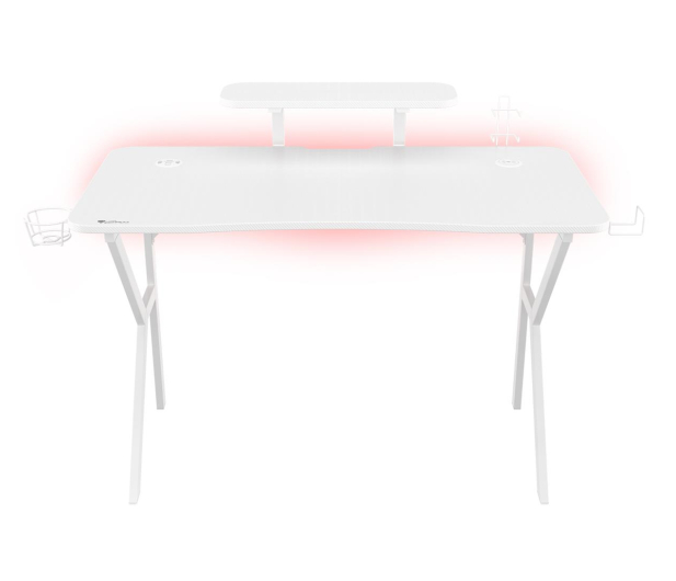 Genesis Biurko gamingowe HOLM 320 RGB białe - 1077883 - zdjęcie