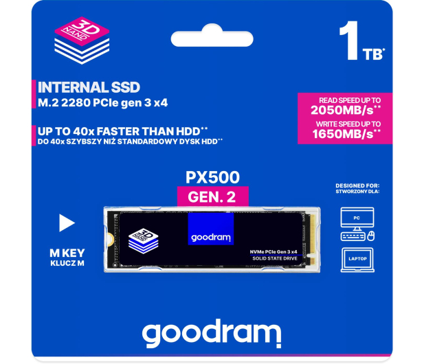 GOODRAM 1TB M.2 PCIe NVMe PX500 G2 - 1069511 - zdjęcie 5